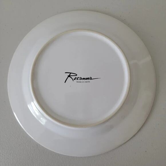 Rosanna Porcelain Dessert Plates Vintage High Heels Shoe Design Set of 3 White - Picture 6 of 11